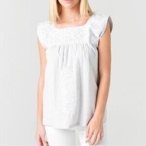 J. Marie Oaxaca Boho • Bridget • Cotton & Linen Blend Embroidered Tunic